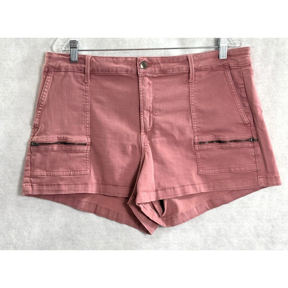 PISTOLA Women Hanna Denim High Rise Shorts Sz 33‎ Pink Summer Beach 60-10